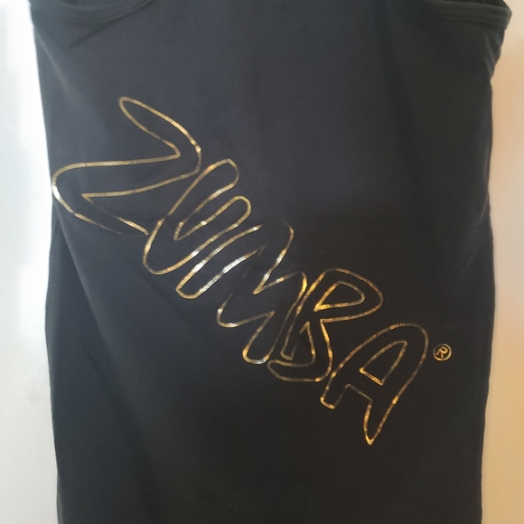 ZUMBA WEAR Black & Gold Instructor Top - Picture 6 of 6